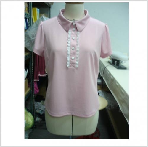 蕾絲polo衫