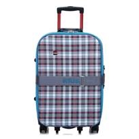 KIUS 高仕 Wave Plus 英倫格紋旅行箱-海洋藍