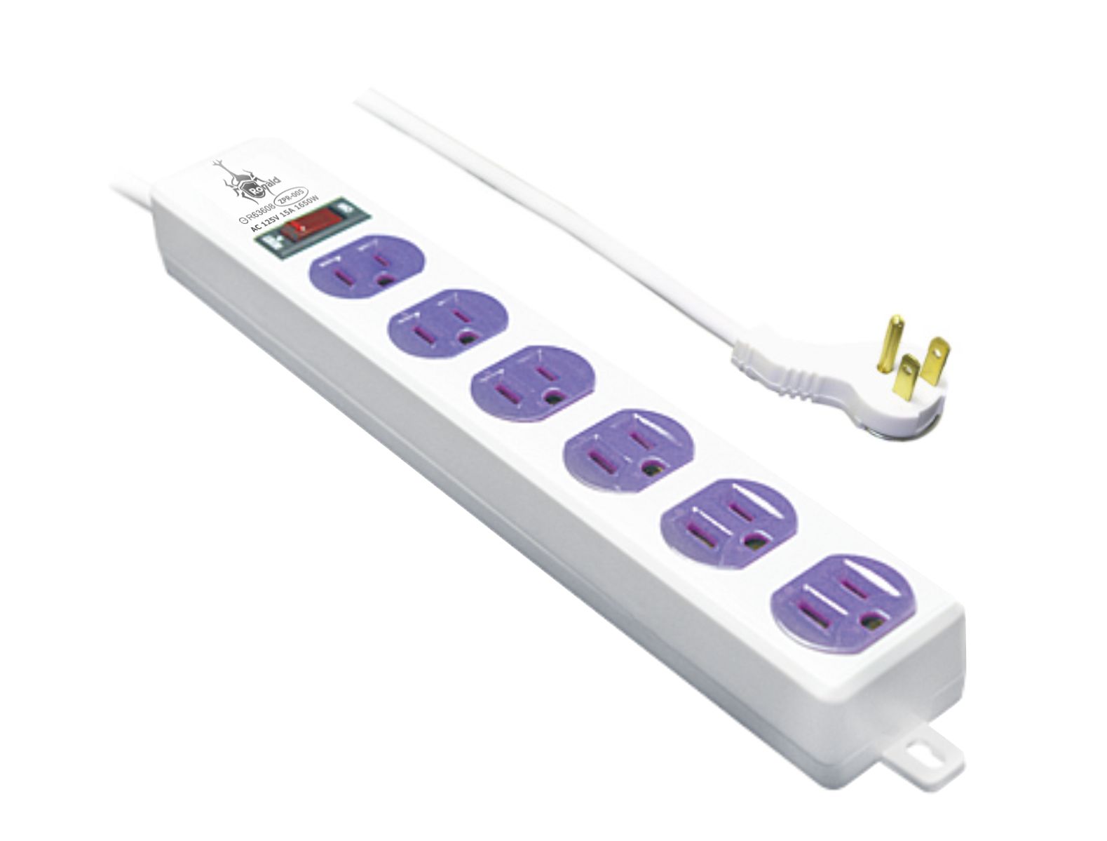 2極接地型125V轉接電源線組