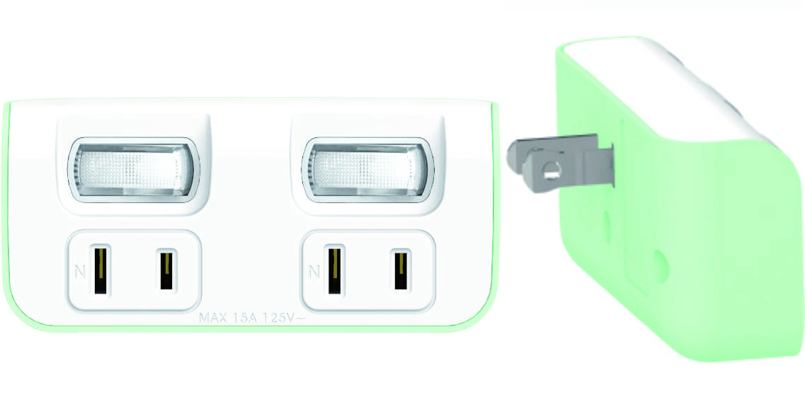一般型二極15A 125V 分接式插座