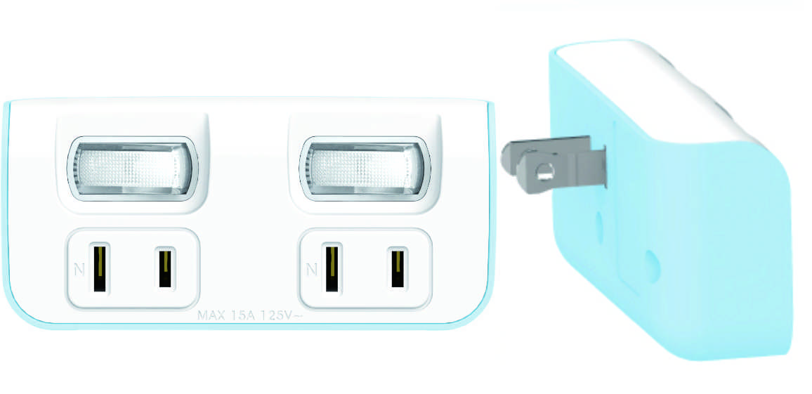 一般型二極15A 125V 分接式插座