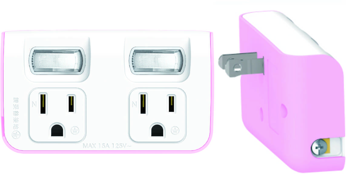 二極接地型 125V 電源轉接器