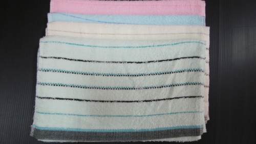 橫格條紋毛巾