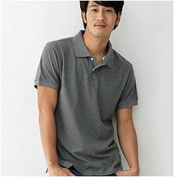 男款素面POLO衫