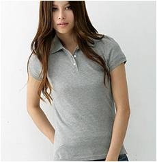 女款素面POLO衫