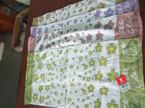 毛巾花朵紛飛-咖