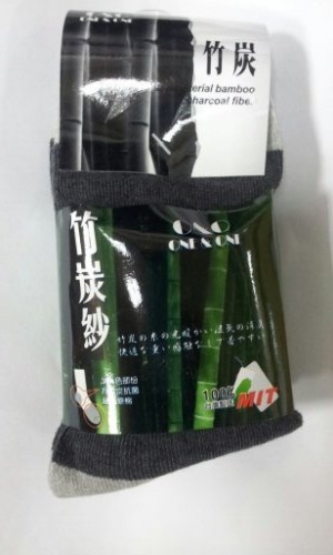 竹炭休閒襪-灰