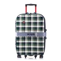 KIUS 高仕 Wave Plus 英倫格紋旅行箱-森林綠