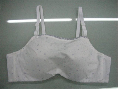 女性內衣 白底/黑愛心圖紋