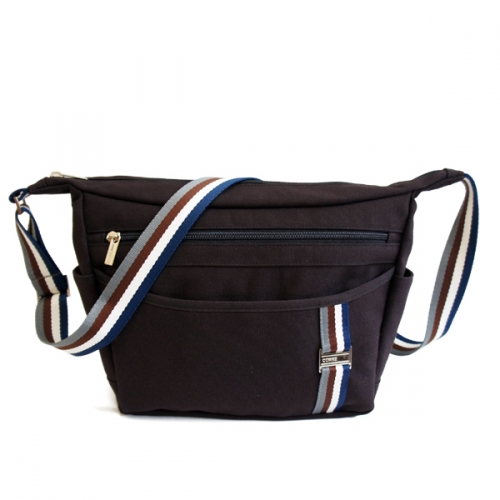 帆布牛角斜背包