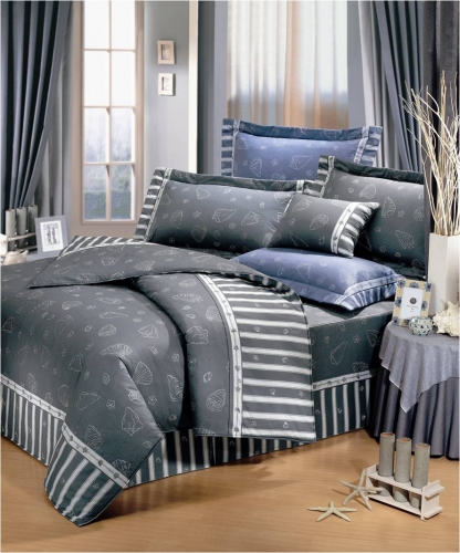 海底貝殼-灰 抱枕