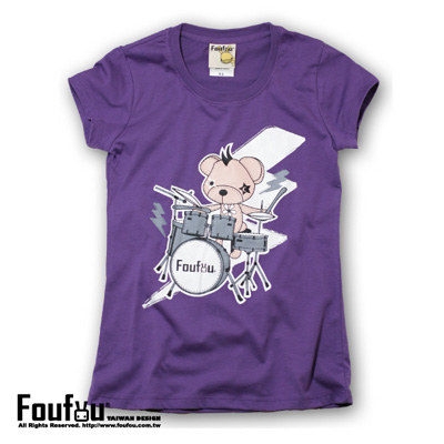 2009 搖滾復刻系列T-shirt--Drum-Sissy Bear
