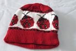 針織童帽-紅色