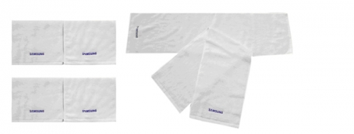 SAMSUNG運動毛巾-白圖片