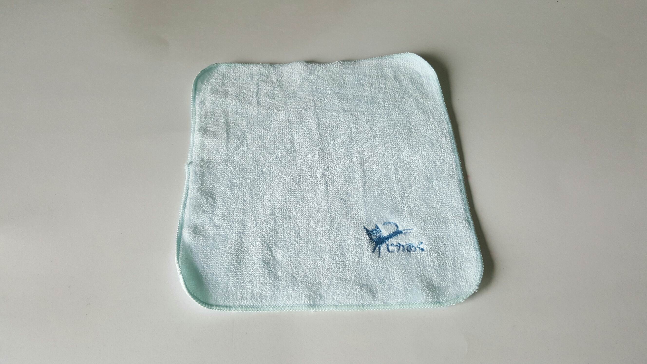 貓咪刺繡小方巾