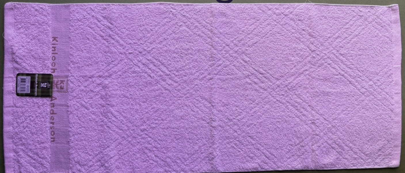 緞帶提KA斜格毛巾