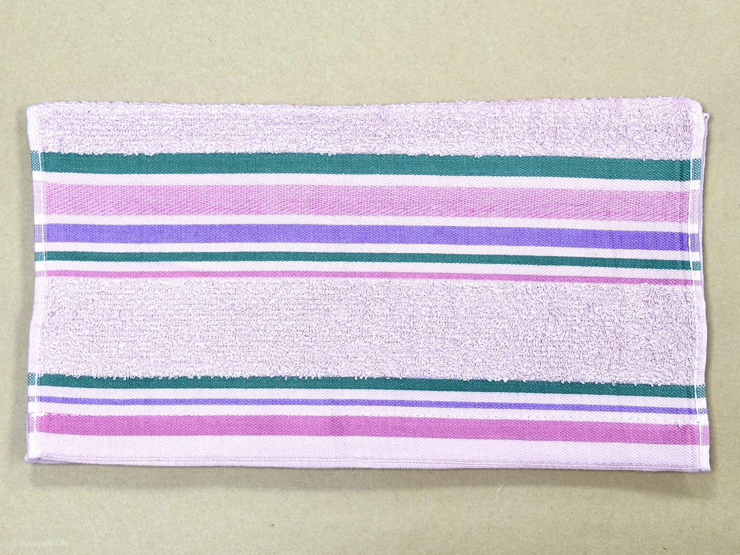彩條毛巾