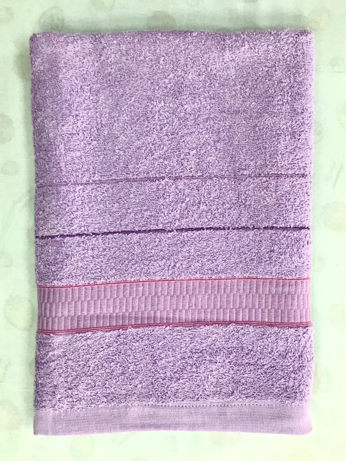 緞檔純棉厚浴巾