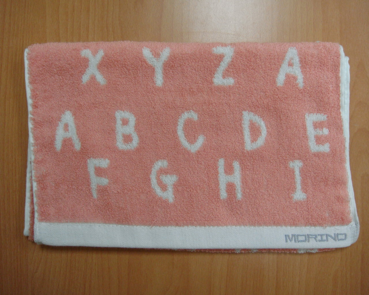 MO771趣味字母緹花毛巾