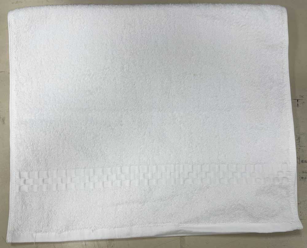 竹編緞條加大毛巾