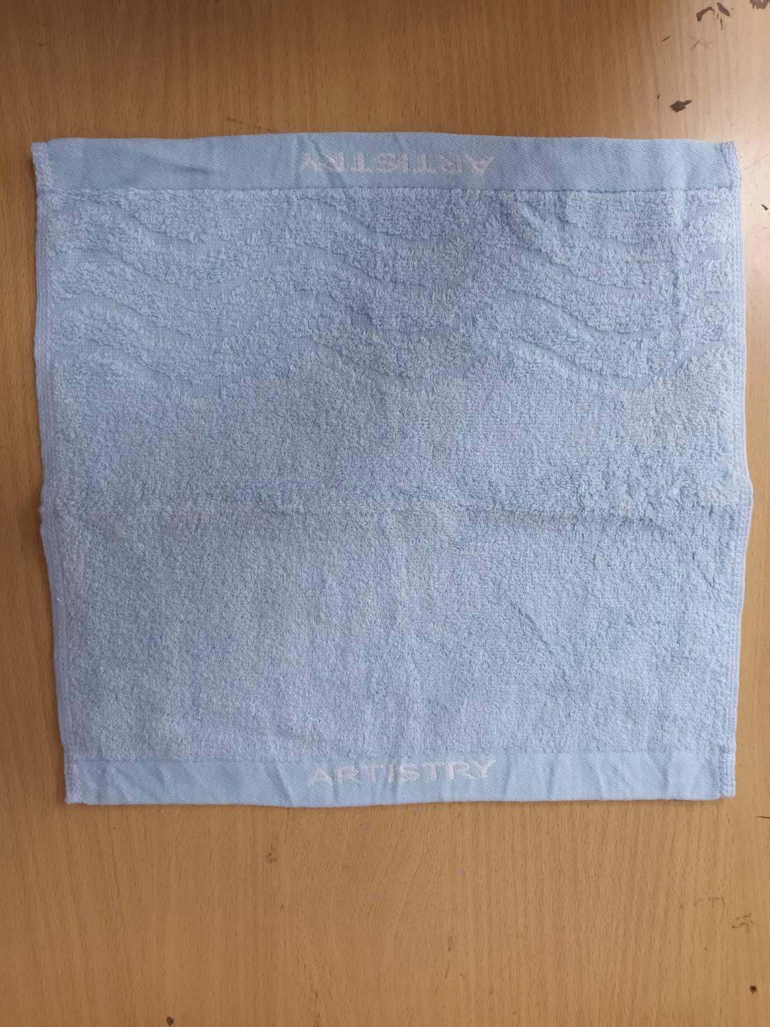 素色提花波浪方巾