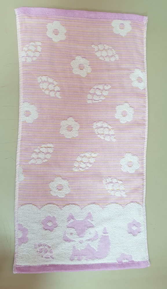 小狐狸紗布提花童巾