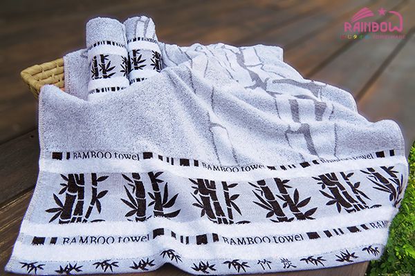 竹炭紗提花浴巾