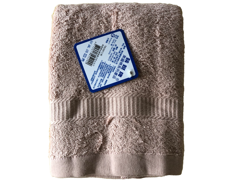 素色緞條歐式長毛毛巾