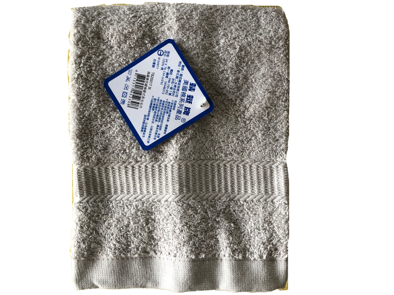 素色緞條歐式長毛毛巾