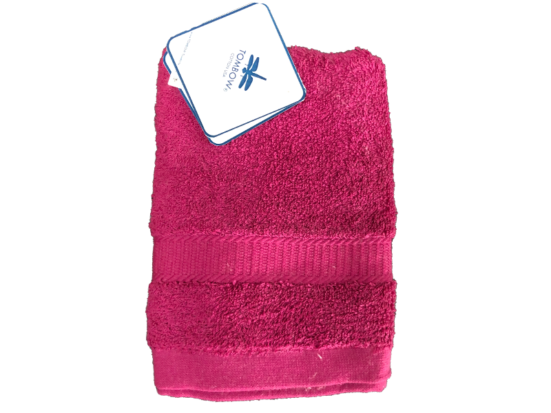 素色緞條歐式長毛毛巾