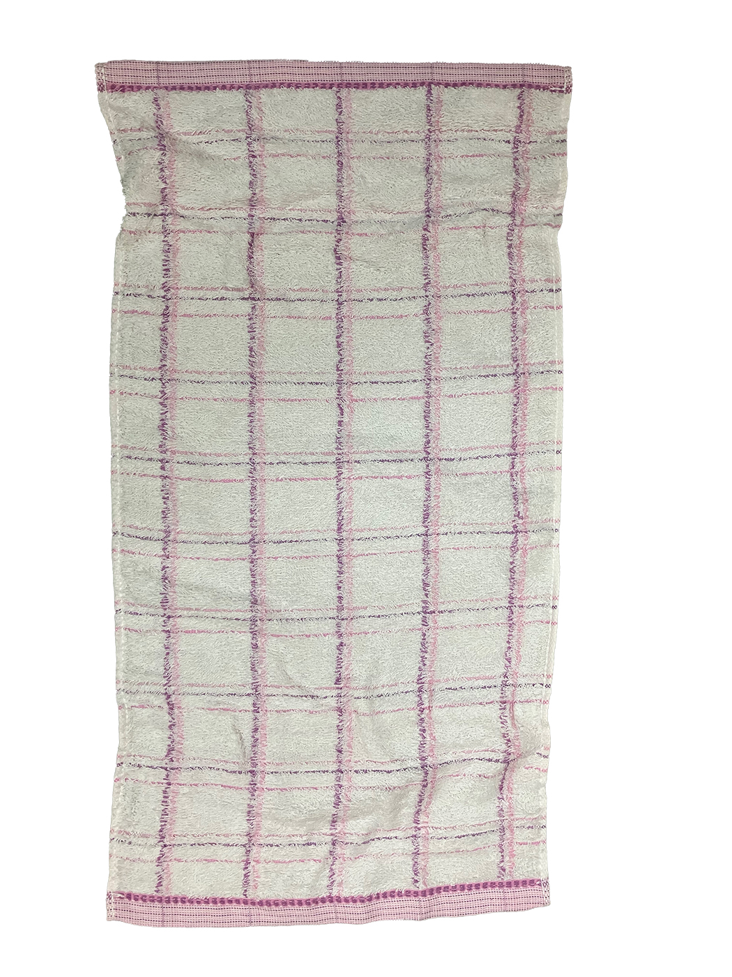 高級彩格緞條童巾