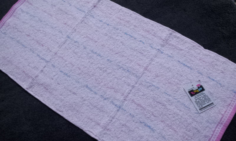 高級彩緞雨點童巾