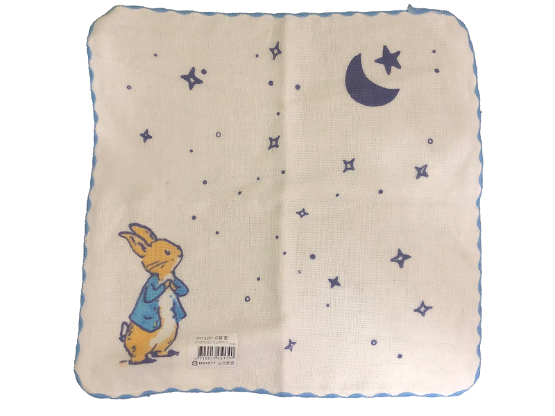 印花紗布方巾 仰望