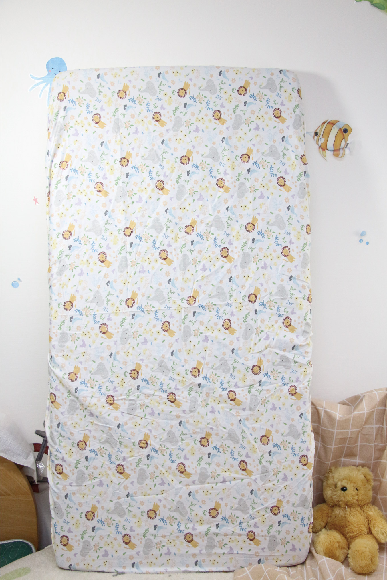 小獅小象純棉床包