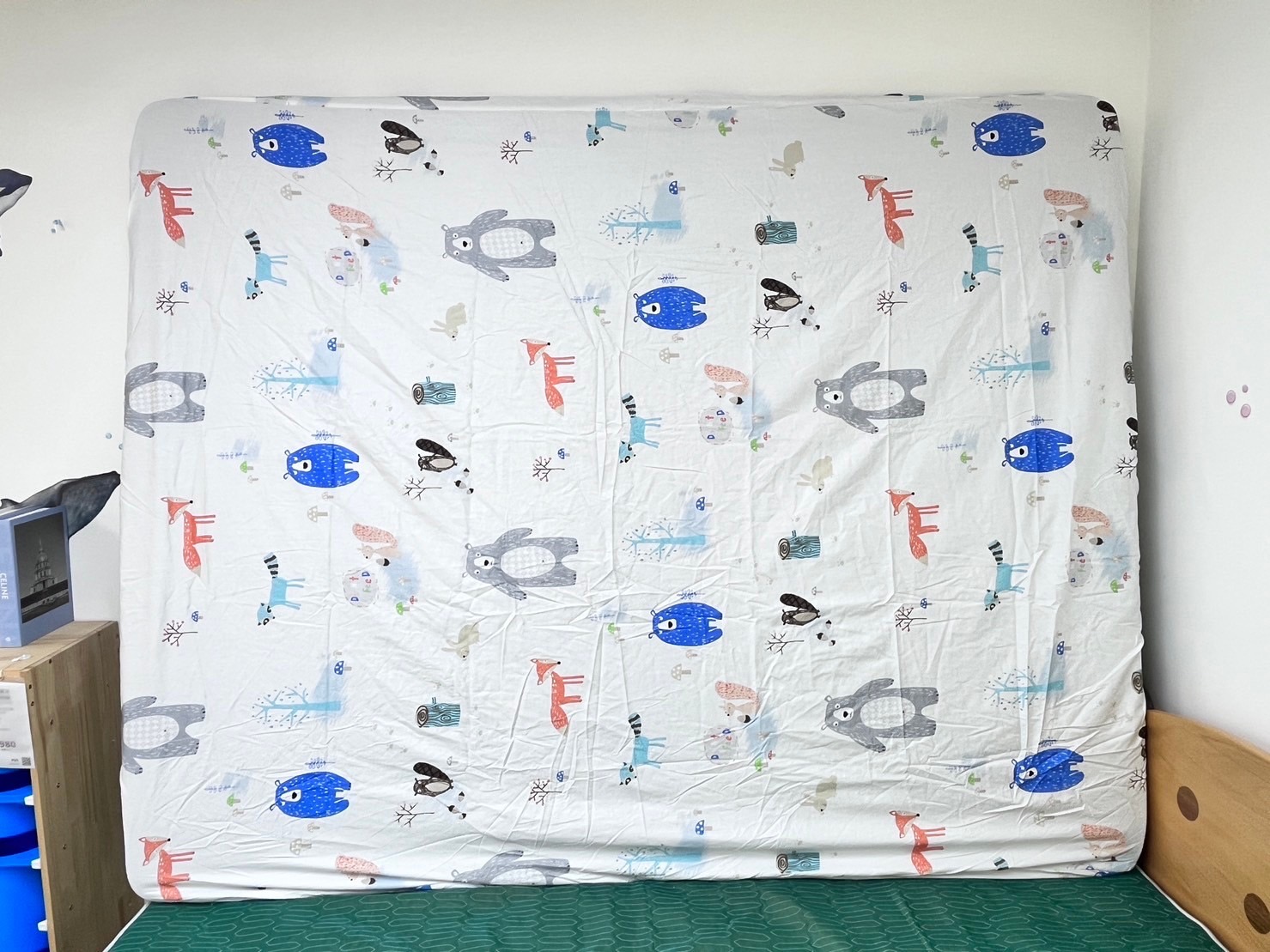 熊與松鼠純棉床包