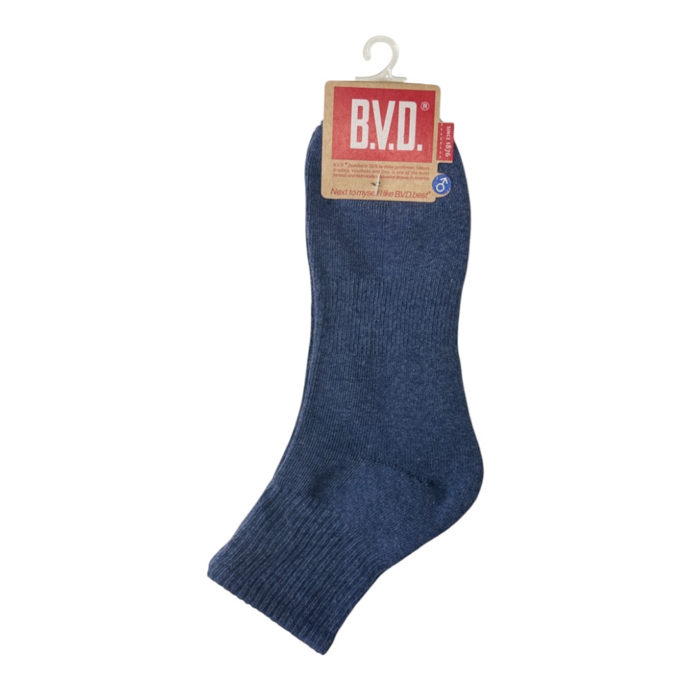 BVD氣墊男1/2襪