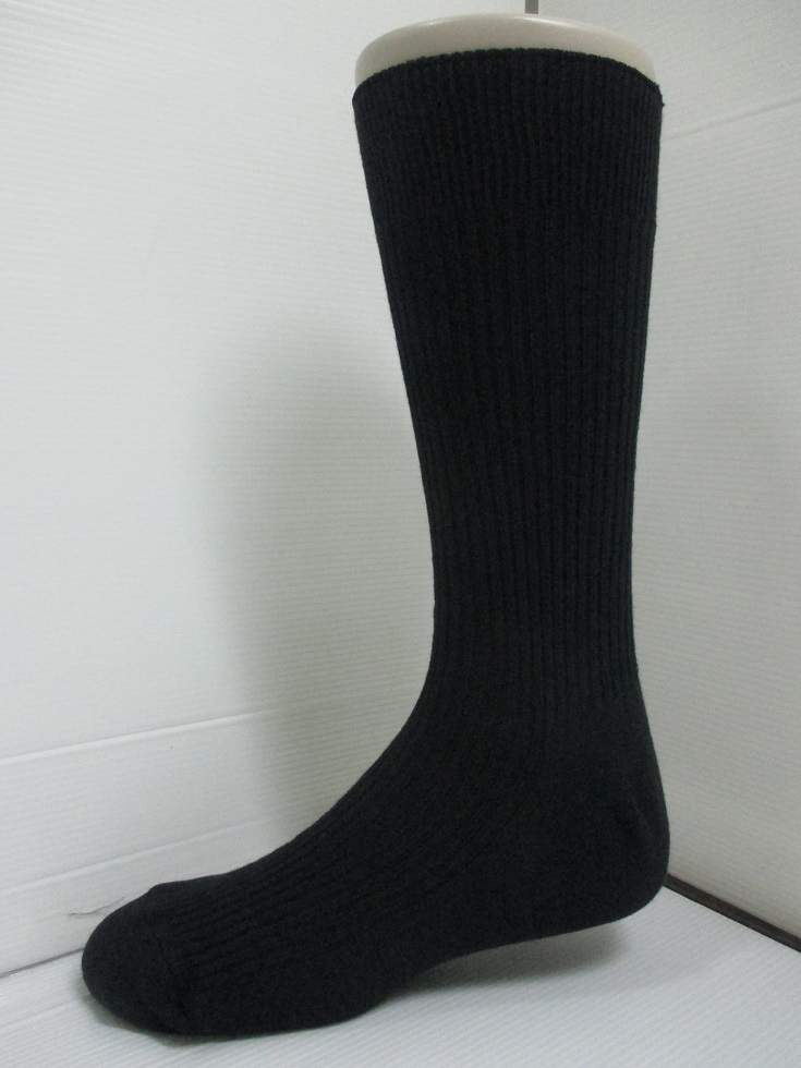 長統軍用黑尼棉襪