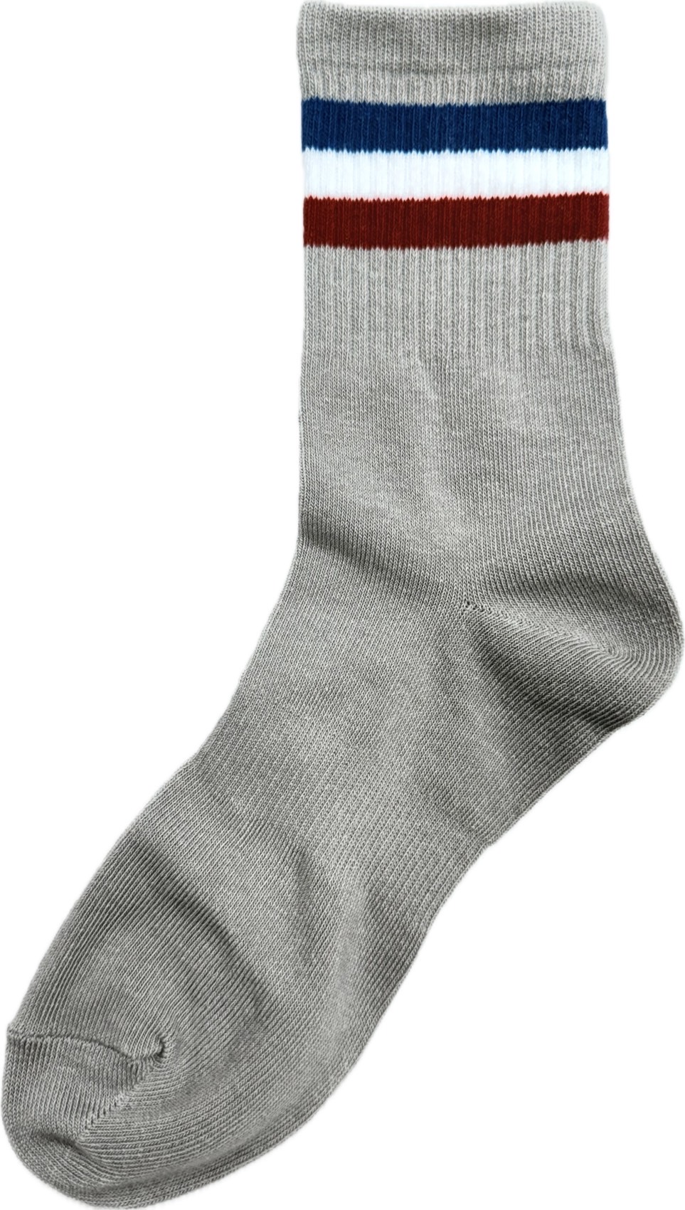 經典百搭三色3/4棉襪-灰