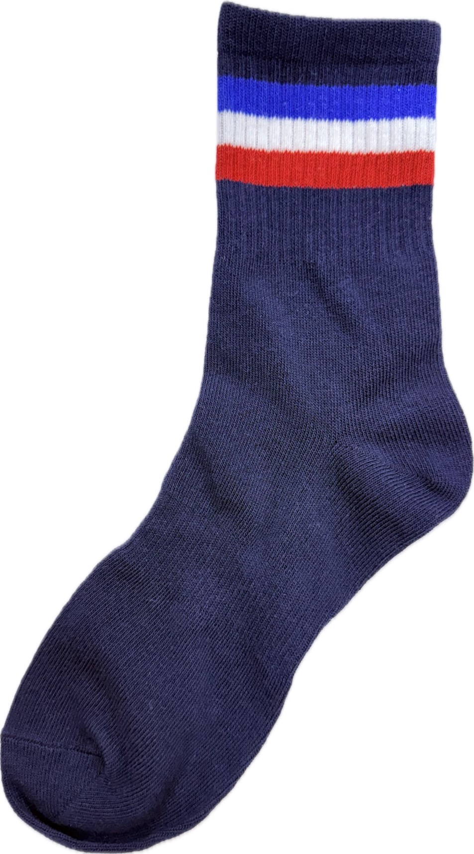 經典百搭三色3/4棉襪-丈青