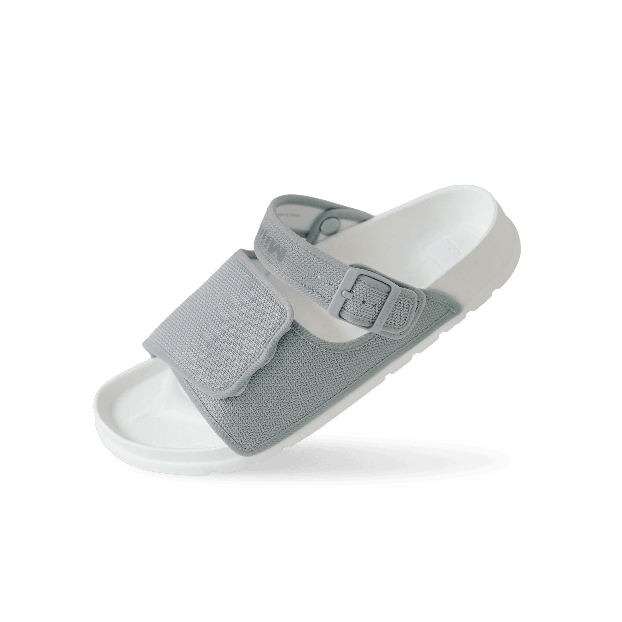 Mijily MOMENT 大氣涼拖鞋 迷霧淺灰