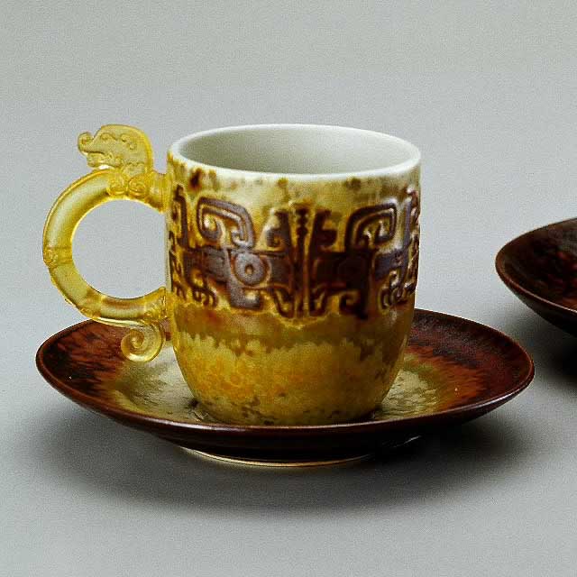 小龍對杯