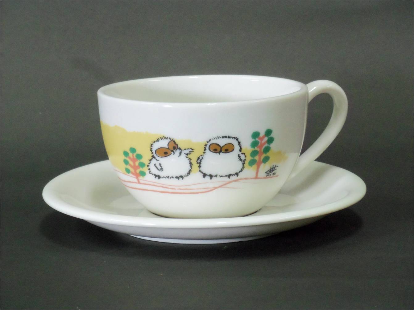 手繪咖啡杯-小時候