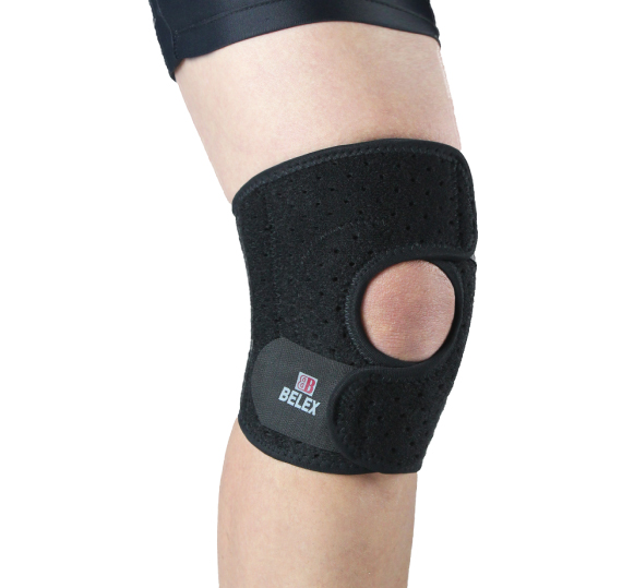 前扣式雙彈簧半月墊片護膝