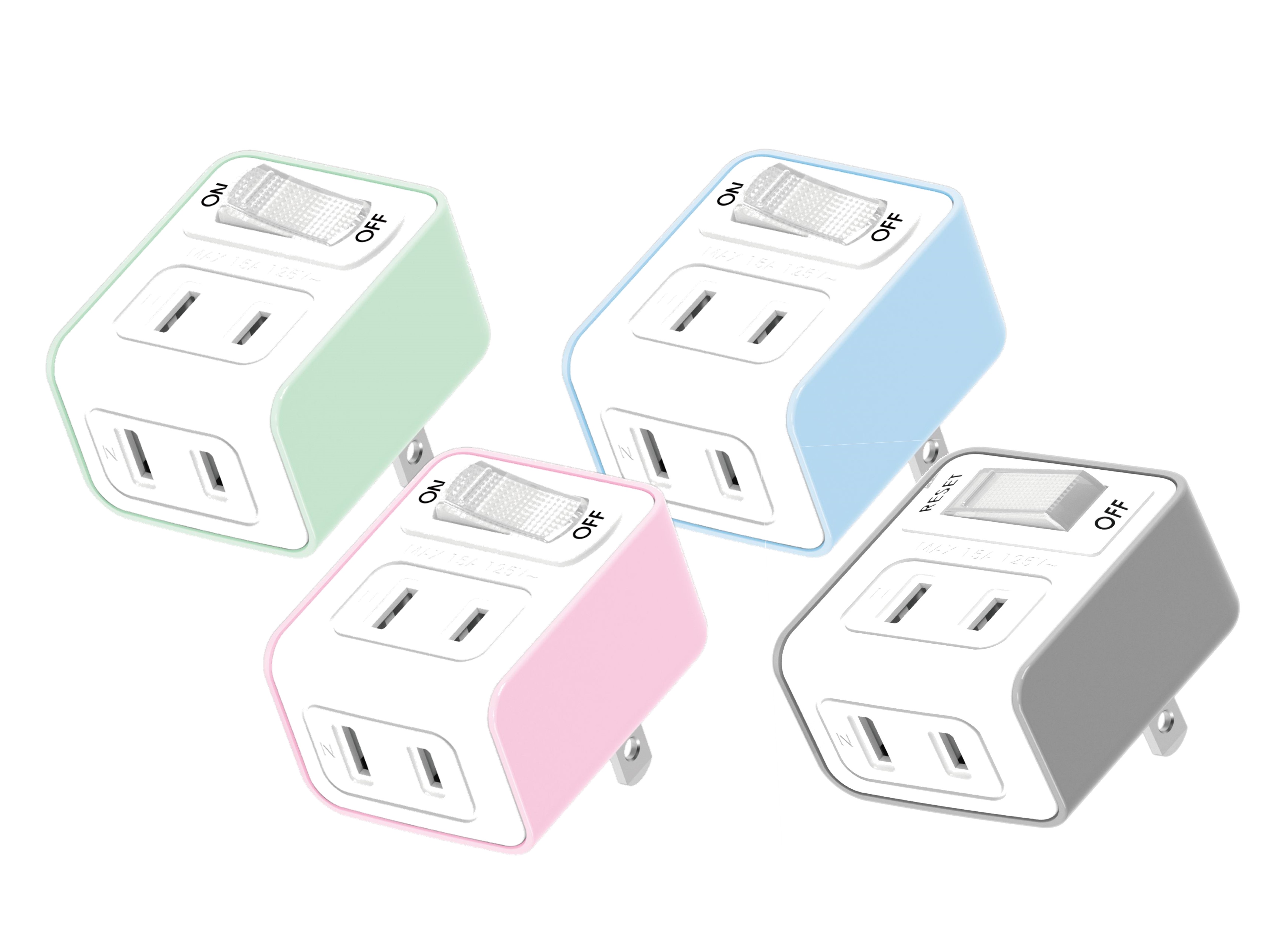 1切2座2P轉接插座