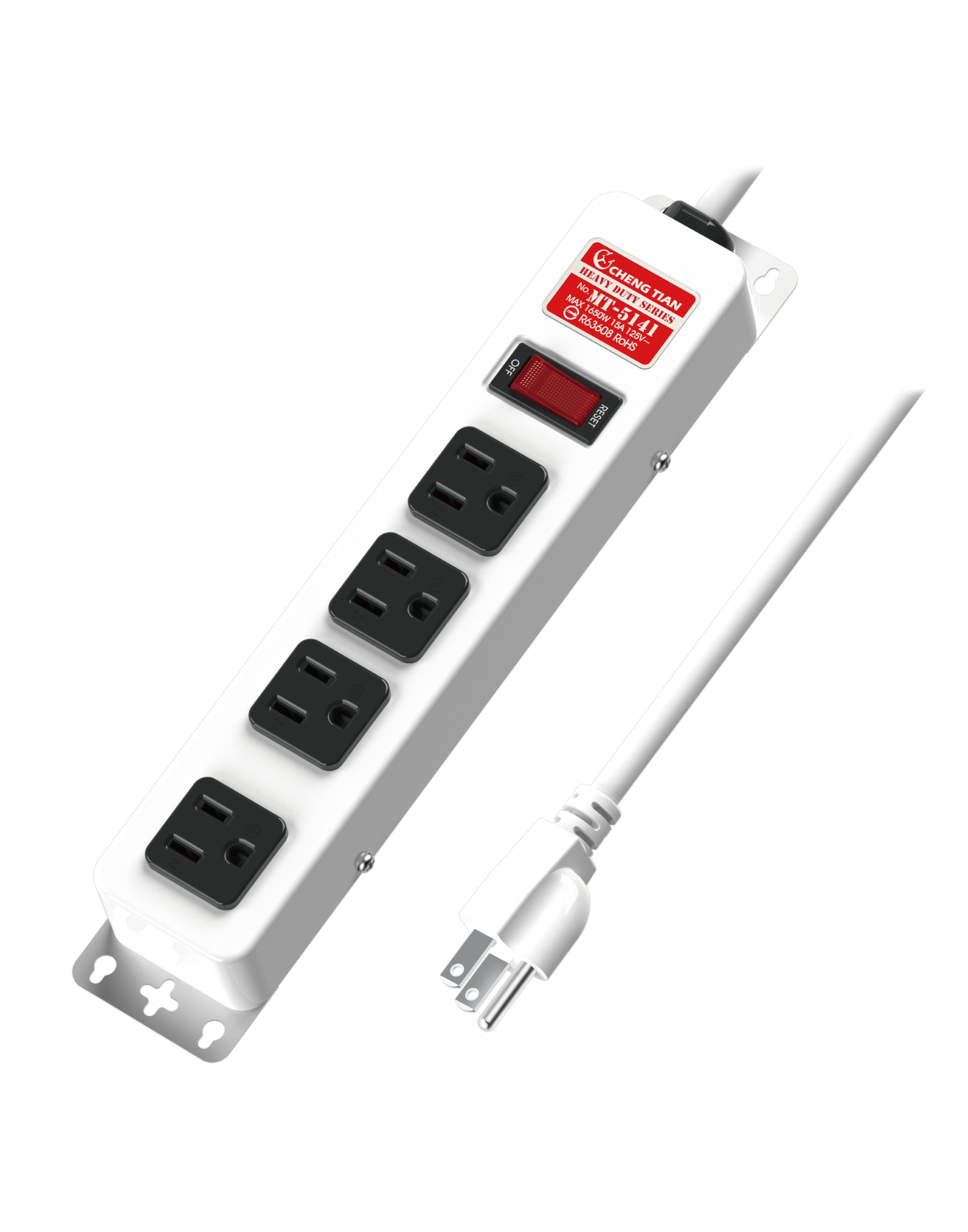 1切4座3P鐵殼延長線
