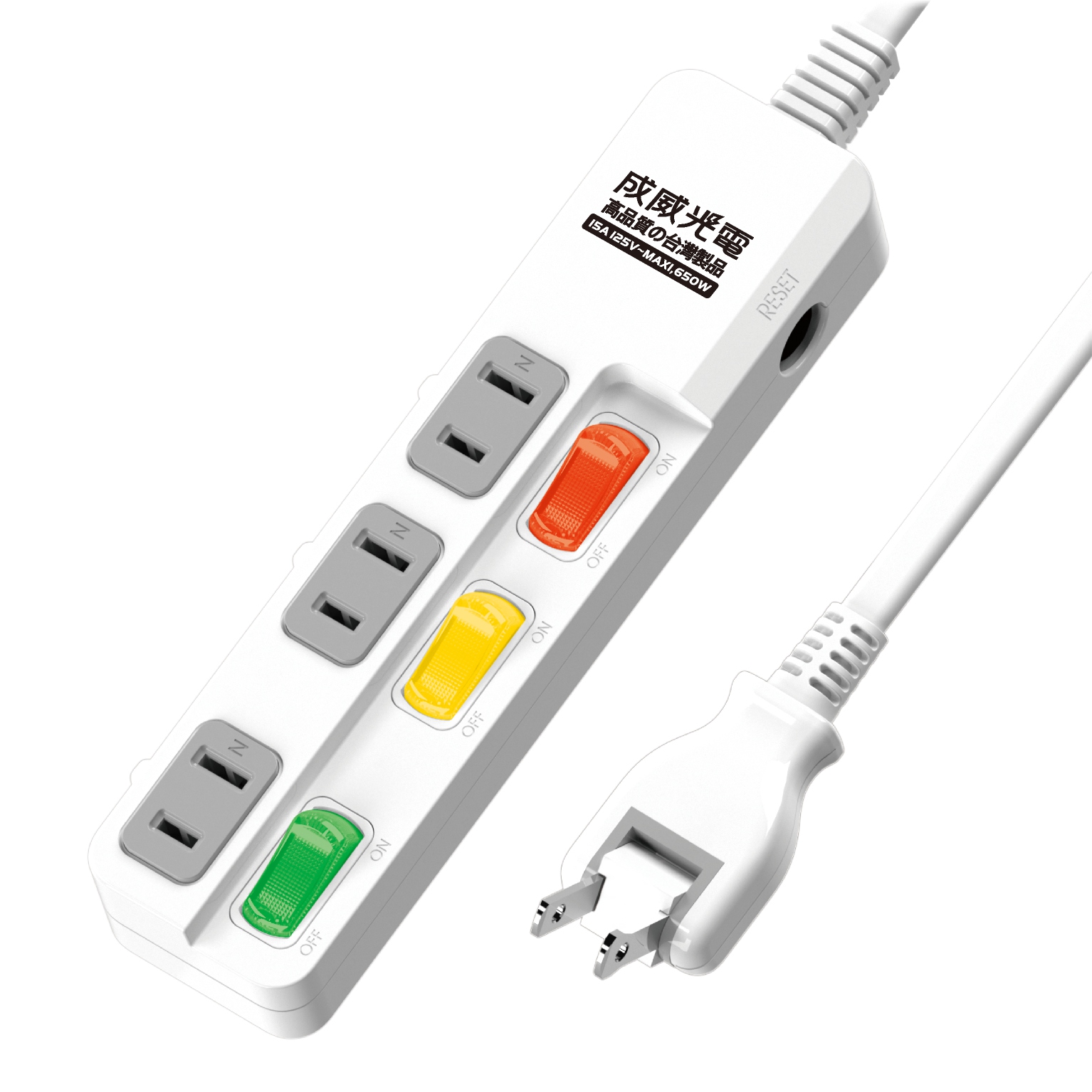 延長用電源線組(2P)