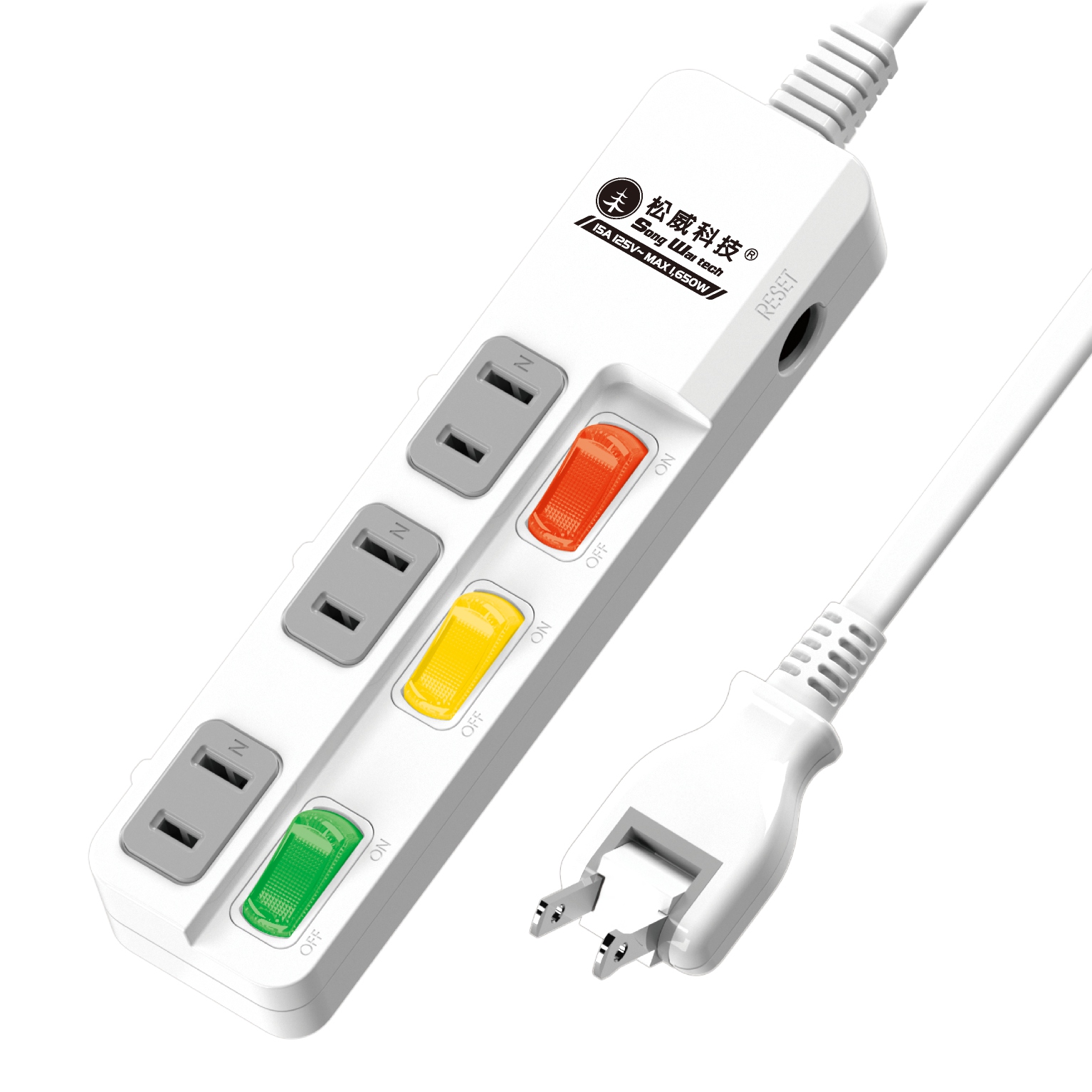 延長用電源線組(2P)