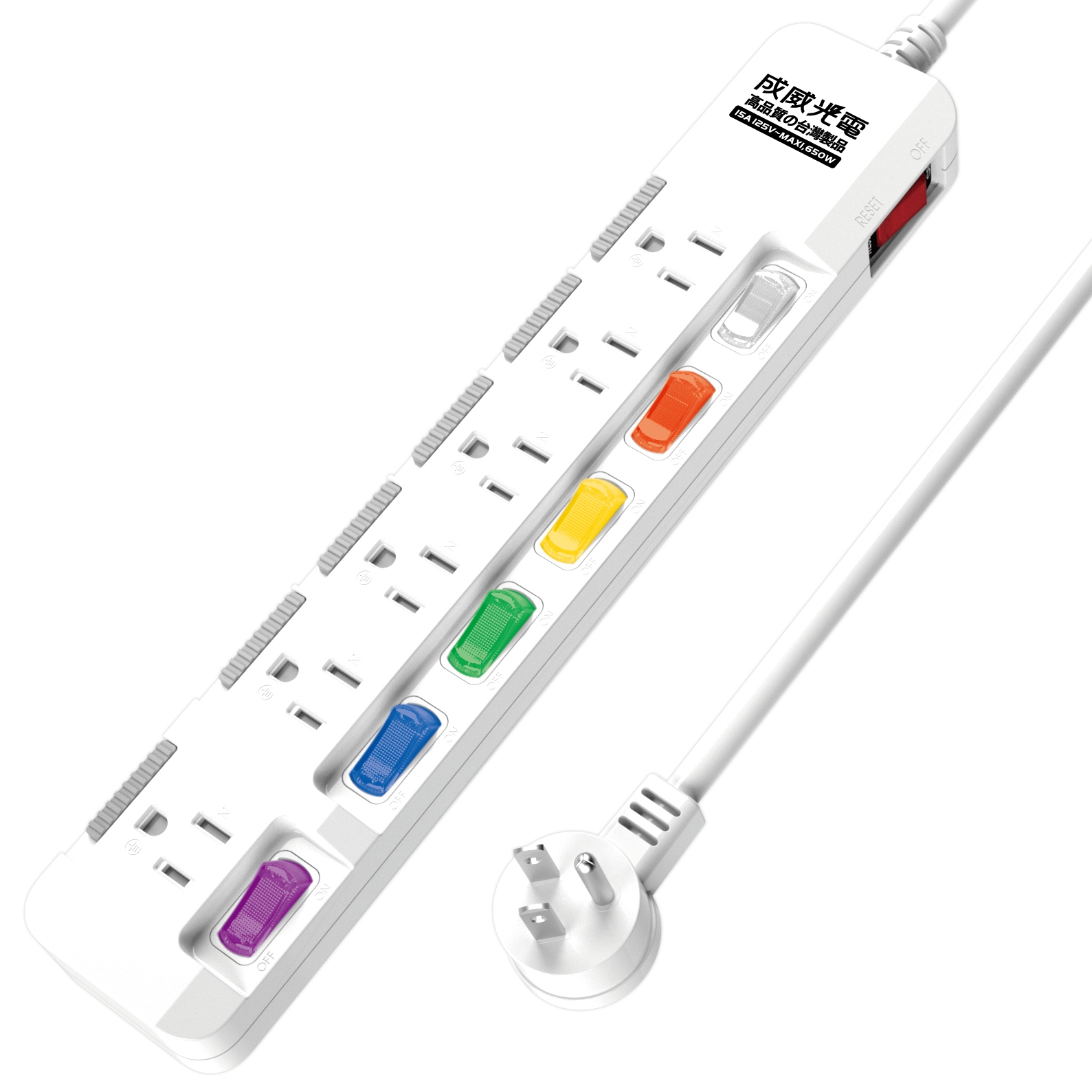 延長用電源線組(2P+E)