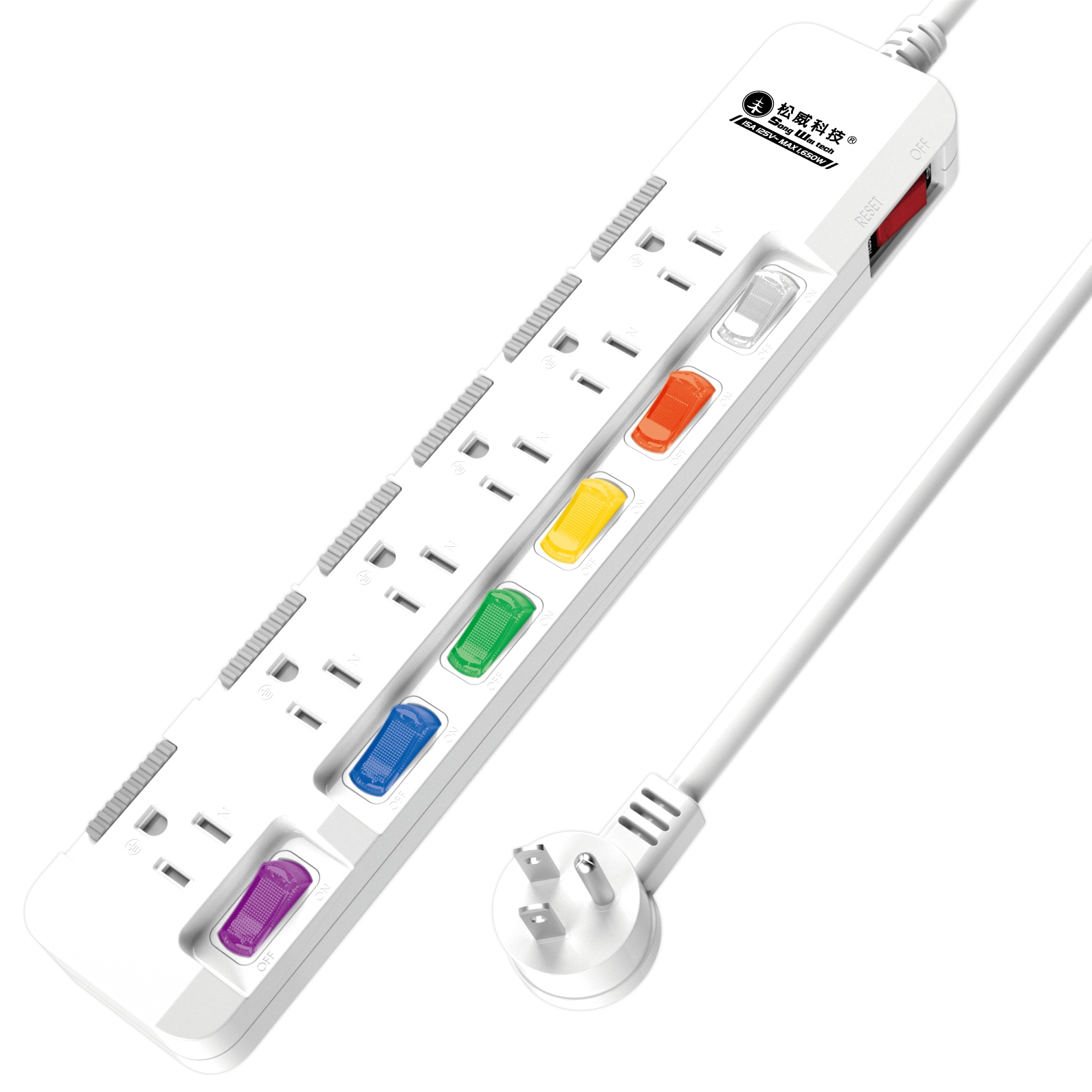 延長用電源線組(2P+E)