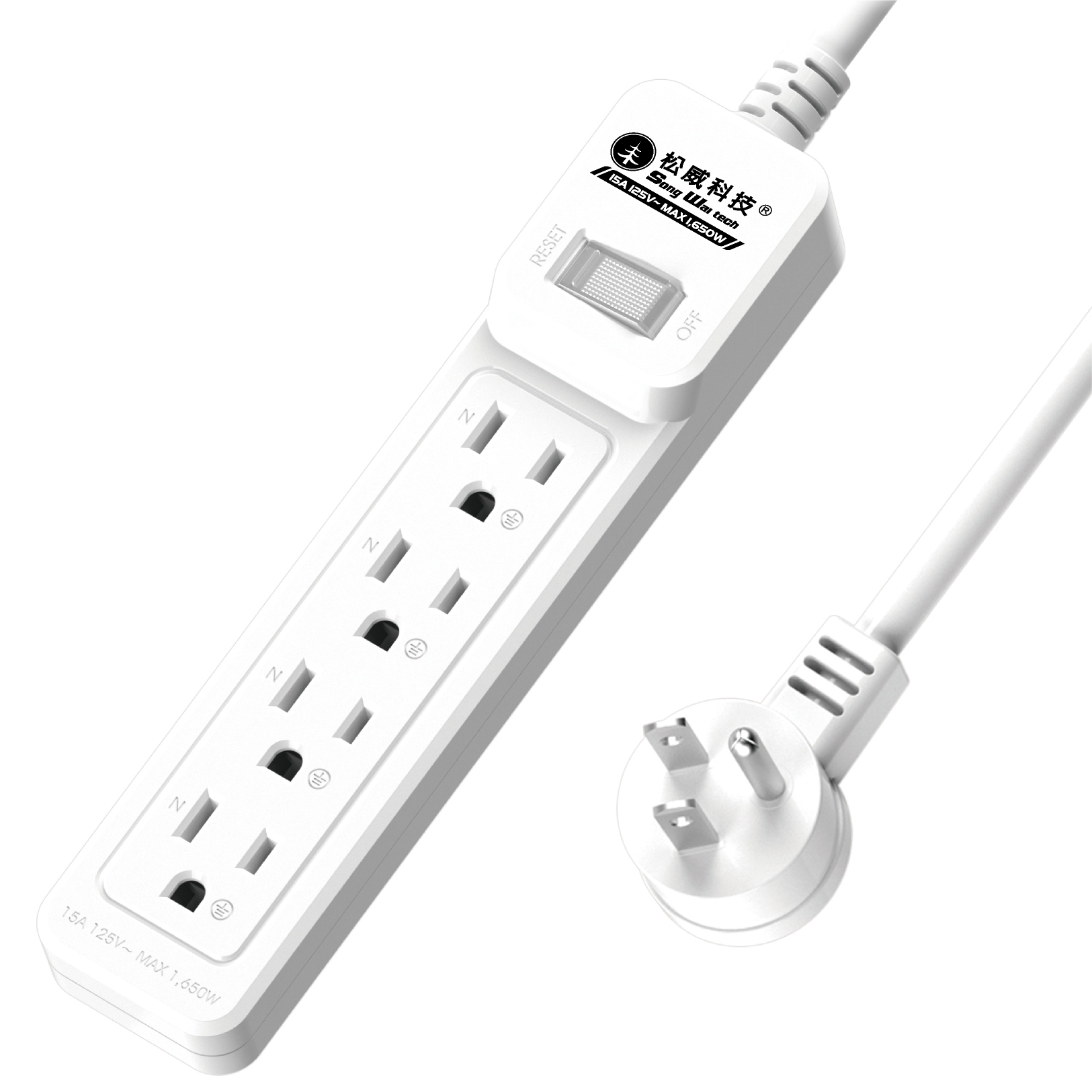 延長用電源線組(2P+E)